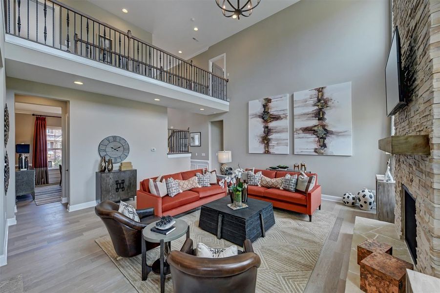 Furnished interior in a model home at Estates at Tramore in Harrisburg (Image 2).