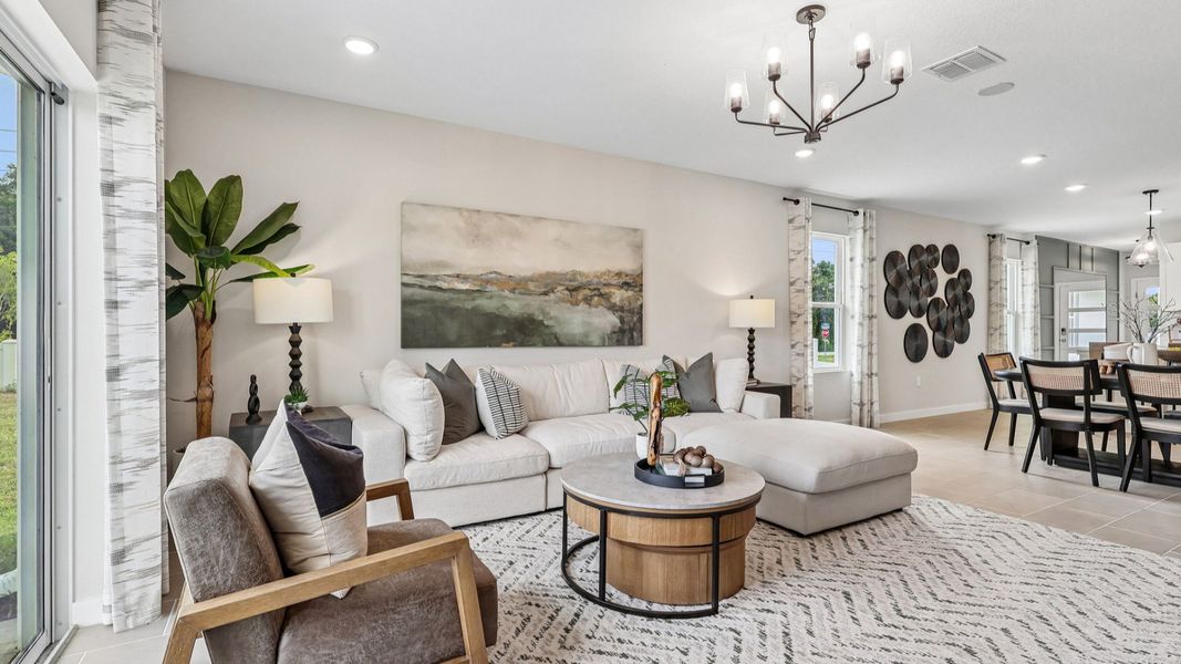 Flagler Model Floor Plan Living Area by DRB Homes in Liberty Trace in Haines City, FL Flagler Model Floor Plan Living Area by DRB Homes in Liberty Trace in Haines City, FL