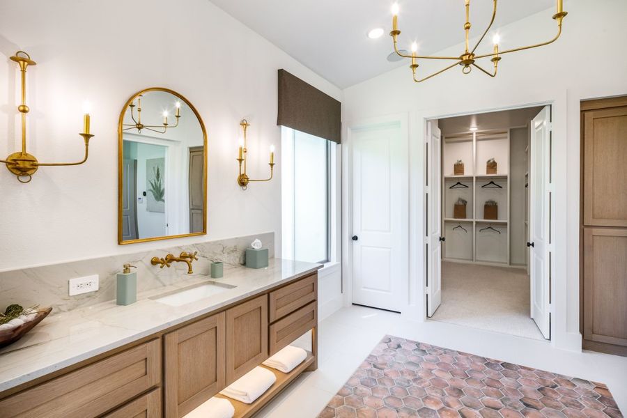 Furnished interior in a model home at Bentwood Farms in Montgomery (Image 24).