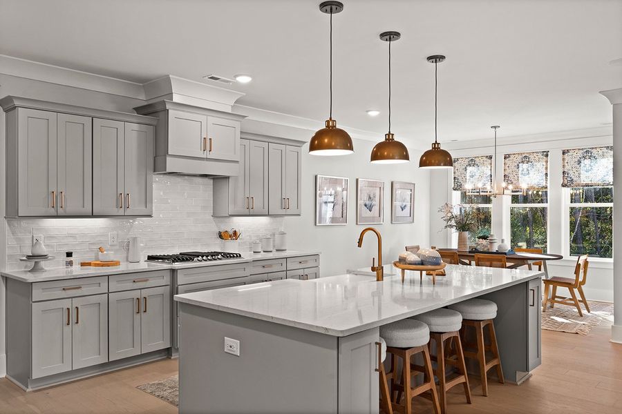 Furnished interior in a model home at East & Mason in Wilmington (Image 32).