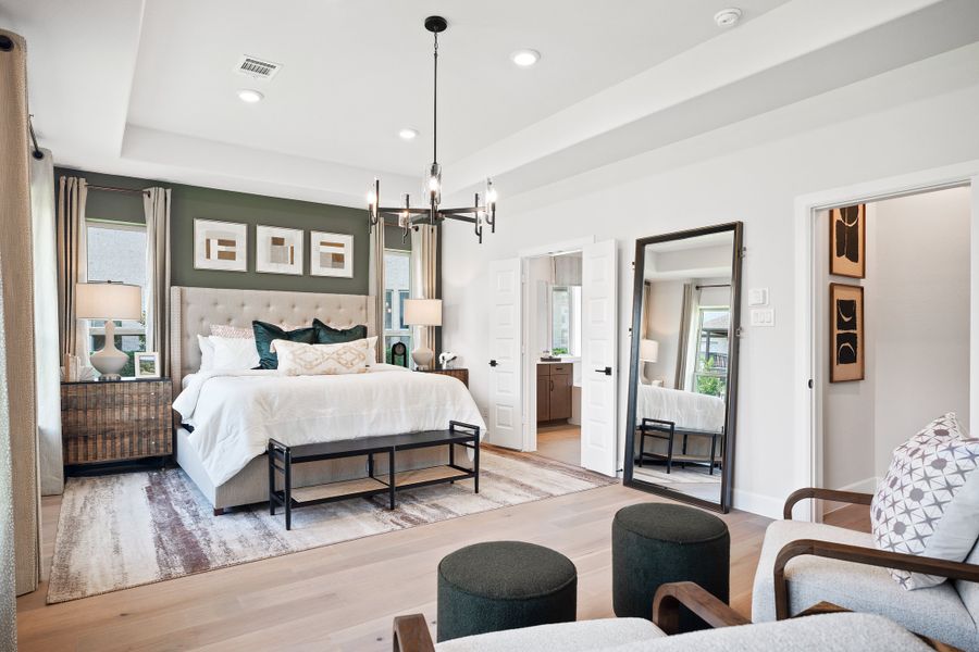Furnished interior in a model home at Heath Golf and Yacht Club in Heath (Image 9).