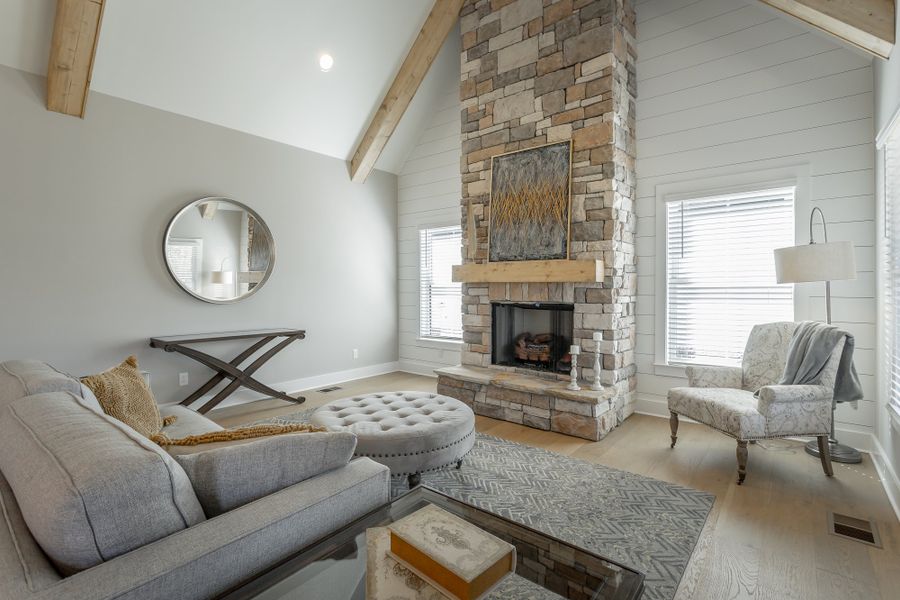 Furnished interior in a model home at Creekside in Cleveland (Image 25).