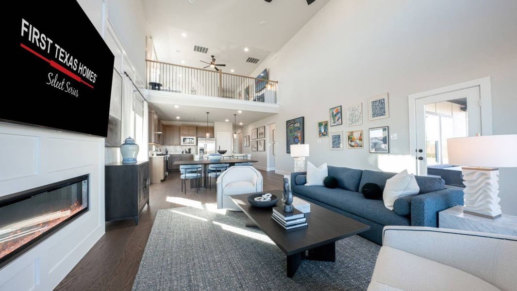 Furnished interior in a model home at The Meadows in Denton (Image 6).