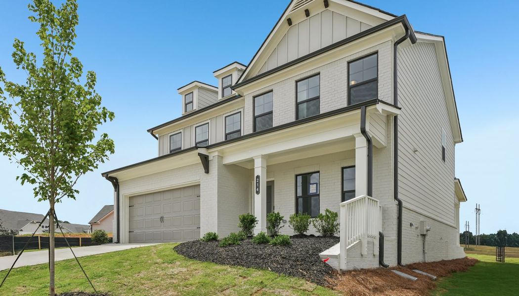 Front exterior of a home in the Greenefield community, located in Cartersville, GA (Image 5). Front exterior of a home in the Greenefield community, located in Cartersville, GA (Image 5).