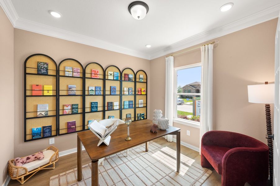 Furnished interior in a model home at Bay Creek in Baytown (Image 8).