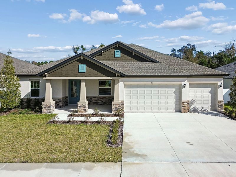 Front exterior of a home in the Whiting Estates community, located in Spring Hill, FL (Image 4).