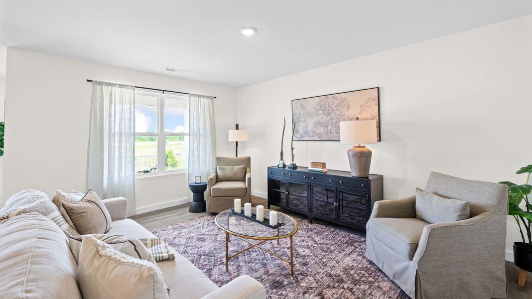 Furnished interior in a model home at Bayview at Harbor Crest in Ooltewah (Image 26).