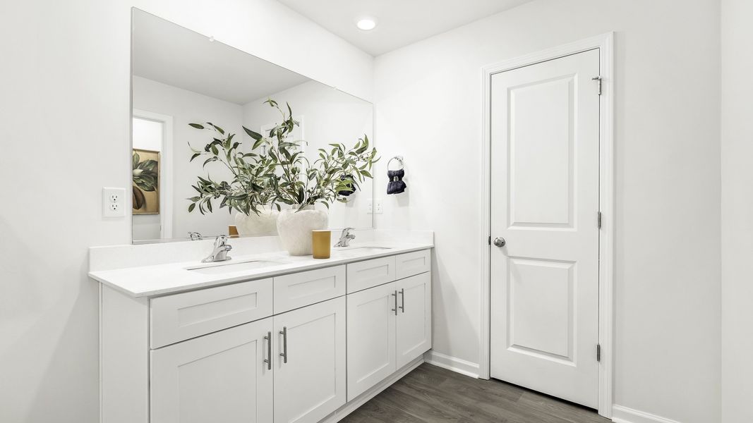 Furnished interior in a model home at Willow Mill in Thomasville (Image 16).