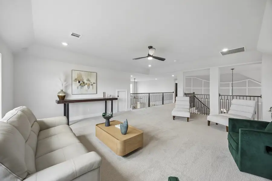 Furnished interior in a model home at Westside Preserve in Midlothian (Image 29).