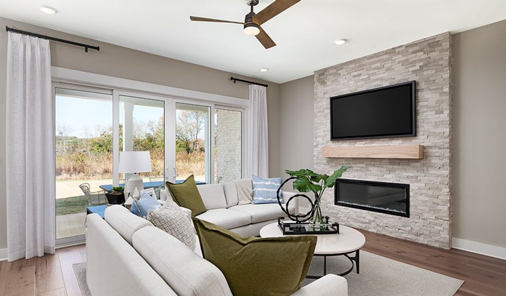 Furnished interior in a model home at The Ridge at Carter's Station in Columbia (Image 8).