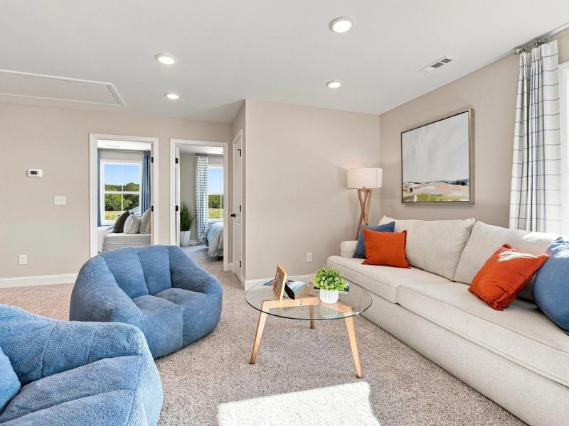 Furnished interior in a model home at Bailey Park in Fayetteville (Image 34).
