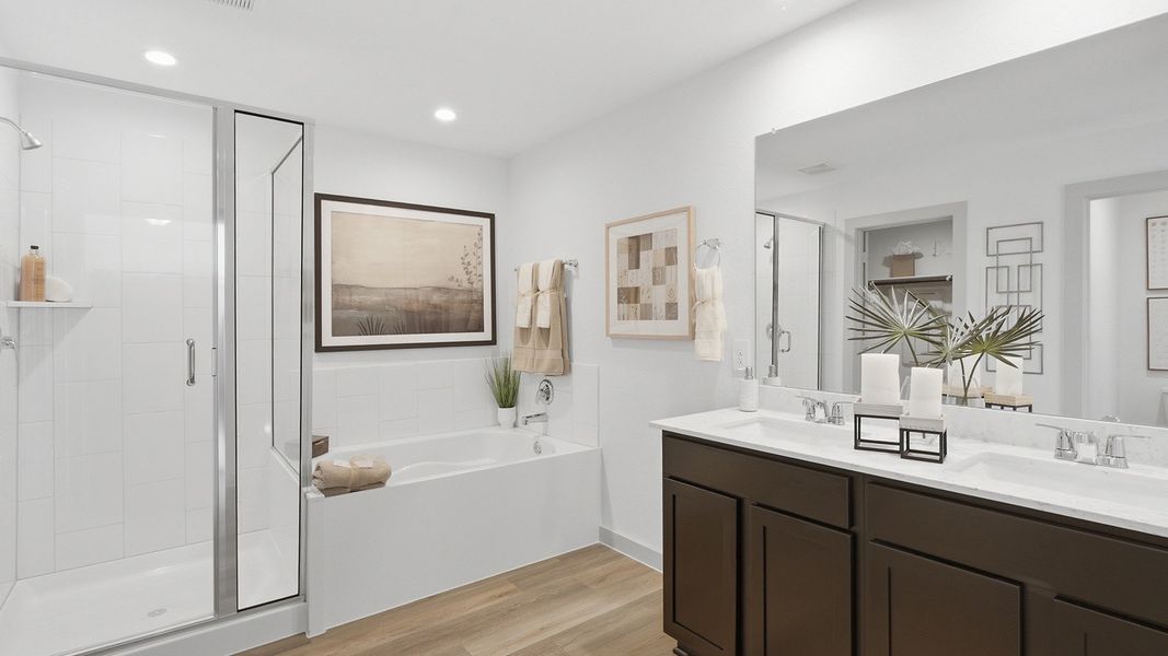 Furnished interior in a model home at Highland Village in Nome (Image 16).