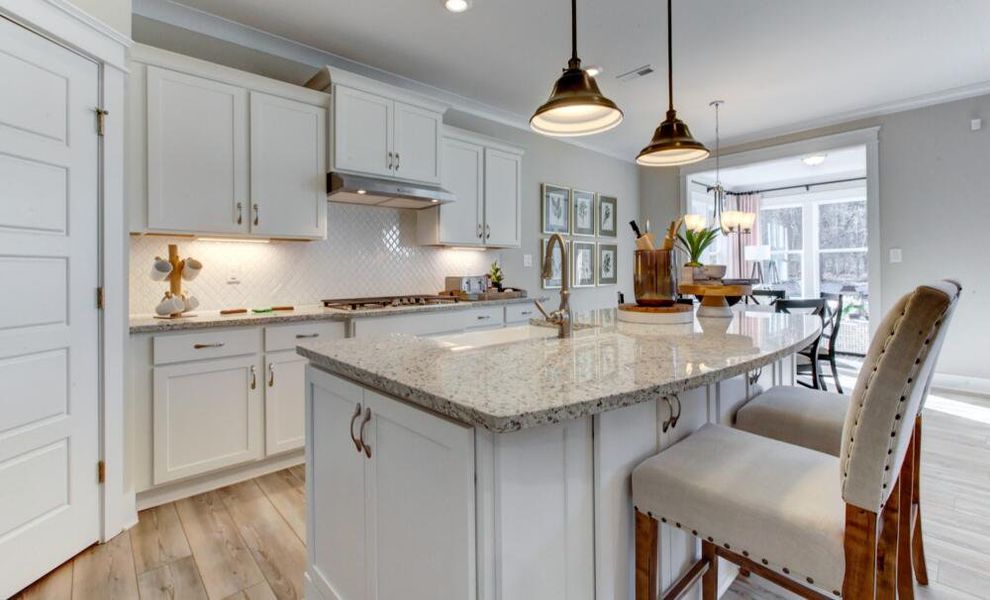 Furnished interior in a model home at Weddington in Benson (Image 27).