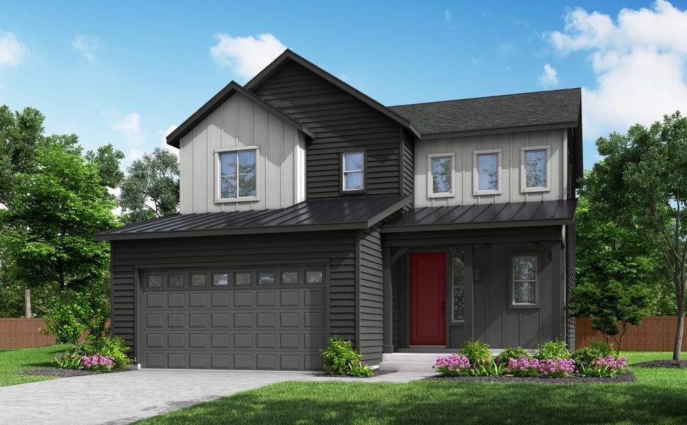 Front exterior of a home in the Prelude at Sterling Ranch community, located in Littleton, CO (Image 3). Front exterior of a home in the Prelude at Sterling Ranch community, located in Littleton, CO (Image 3).