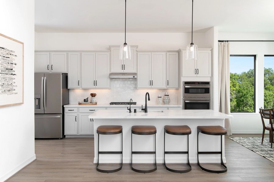 Furnished interior in a model home at Bergamo in Katy (Image 25).