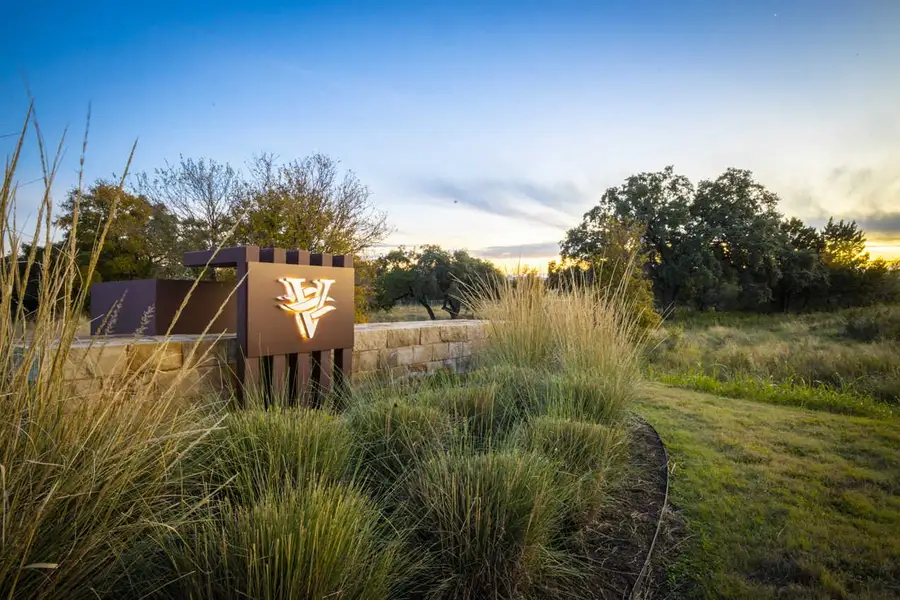 Entrance to the Veramendi: 1/2 Acre + Lots community in New Braunfels, TX, featuring signage and landscaping (Image 4).