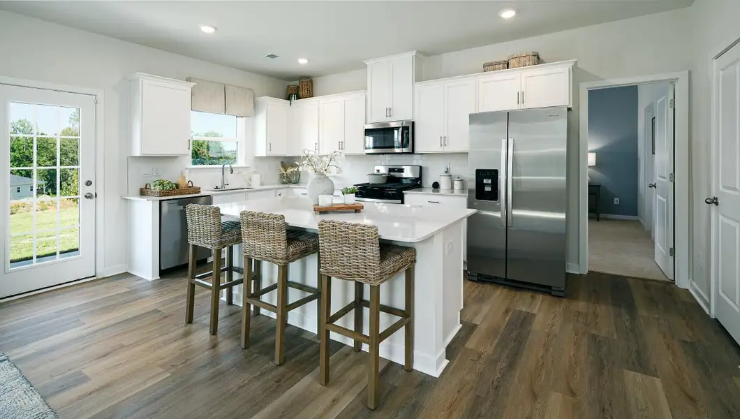 Furnished interior in a model home at Sonoma Hills in Charlotte (Image 4).