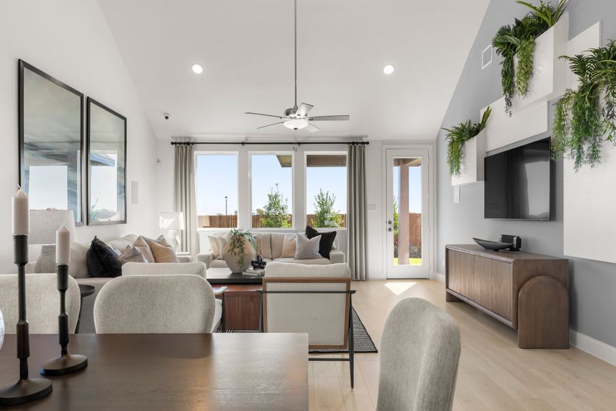 Furnished interior in a model home at South Meadow in Melissa (Image 14).