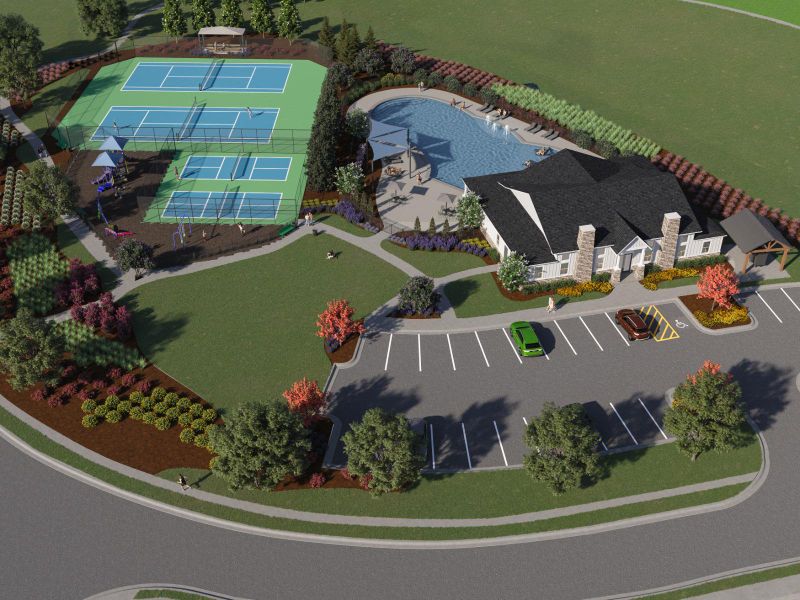 Make every day a getaway with a pool, cabana, playground, and pickleball and tennis courts.