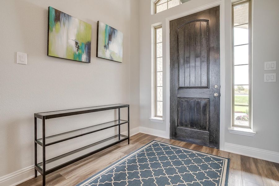Furnished interior in a model home at Creekview Farms in Greenville (Image 6).