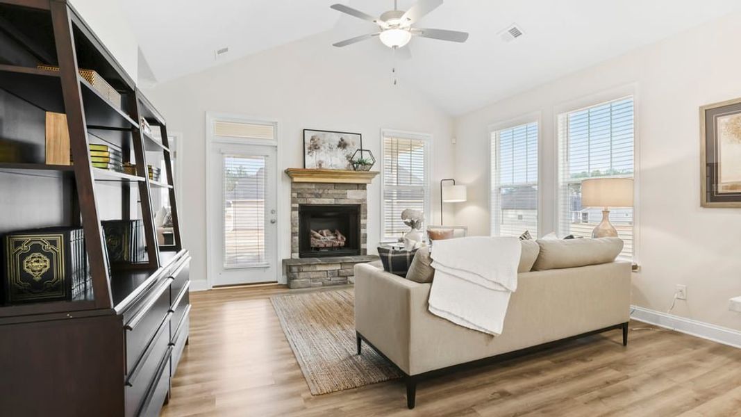 Furnished interior in a model home at Ravencrest in Roebuck (Image 9).