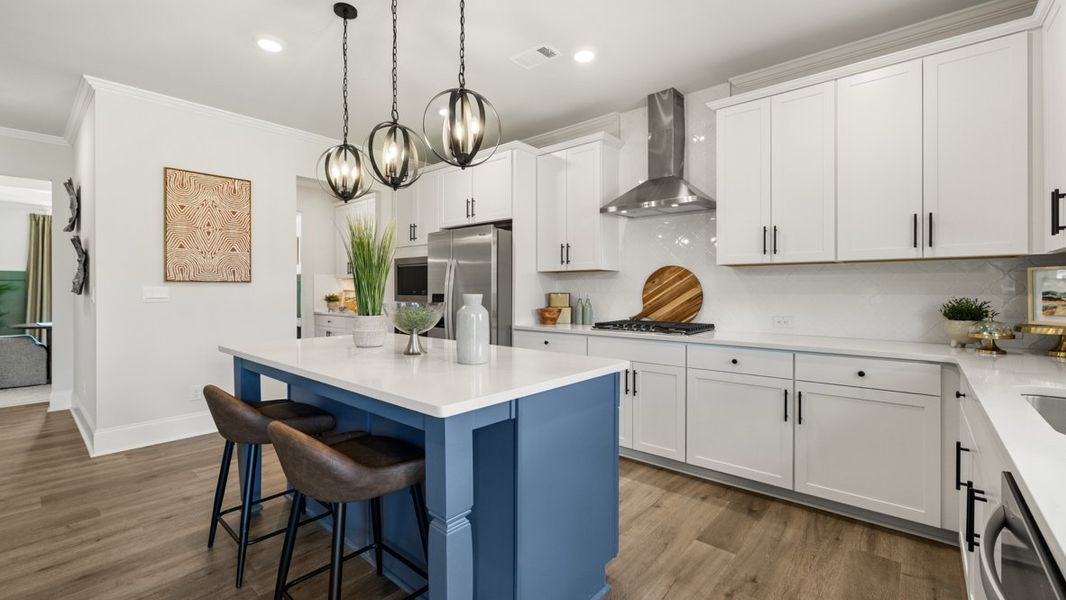 Furnished interior in a model home at Hamptons at Riverwood East in Dallas (Image 9).