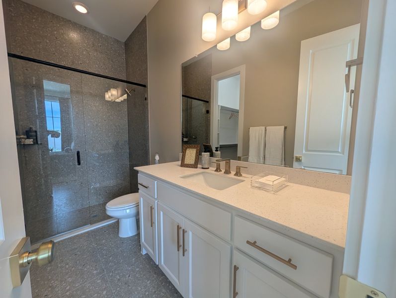 Furnished interior in a model home at Ramble 60s in Celina (Image 7).