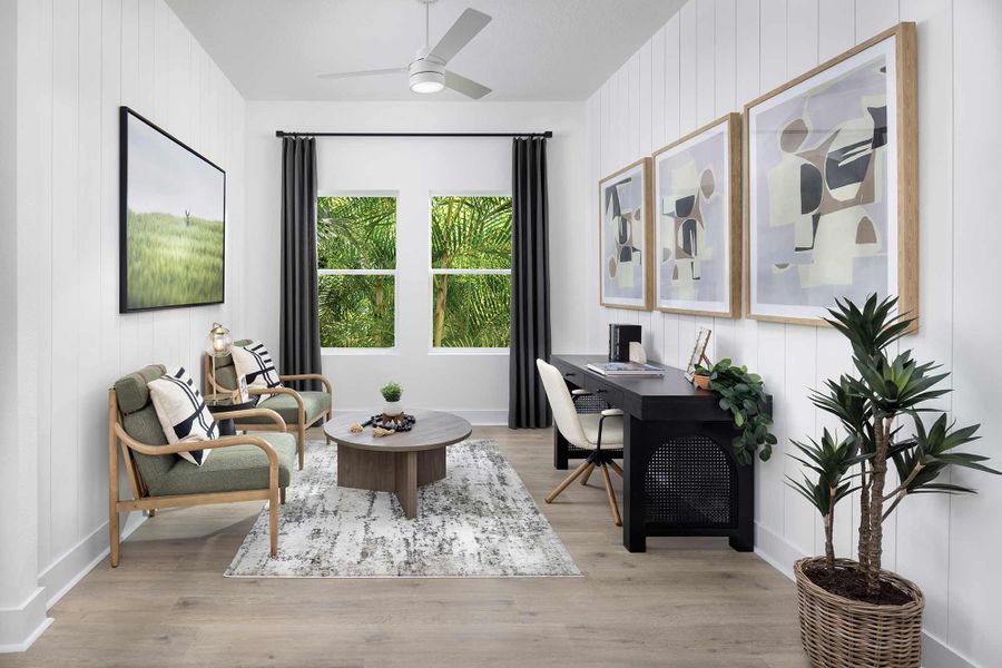 Furnished interior in a model home at Lakeview Crossing – Tradition Series in Sarasota (Image 7).