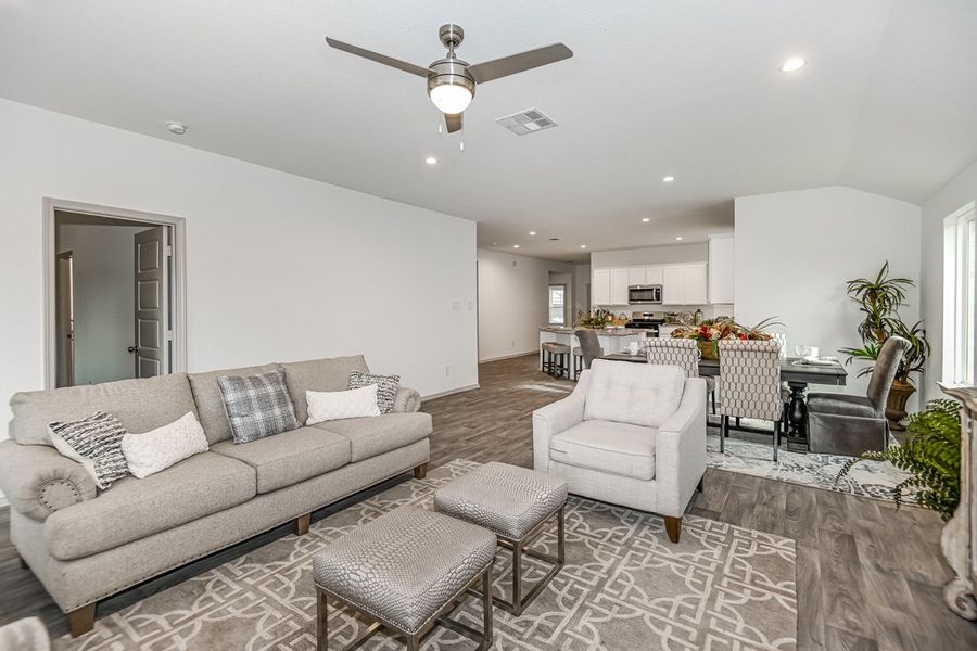 Furnished interior in a model home at Springwood in Beaumont (Image 6).