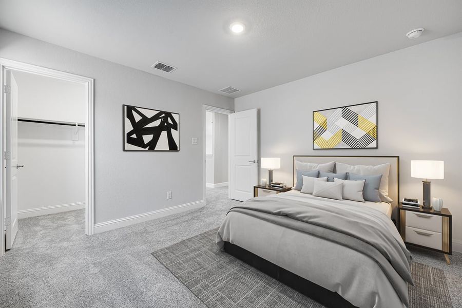 Furnished interior in a model home at The Ranch at Uptown Celina 40s in Celina (Image 31).