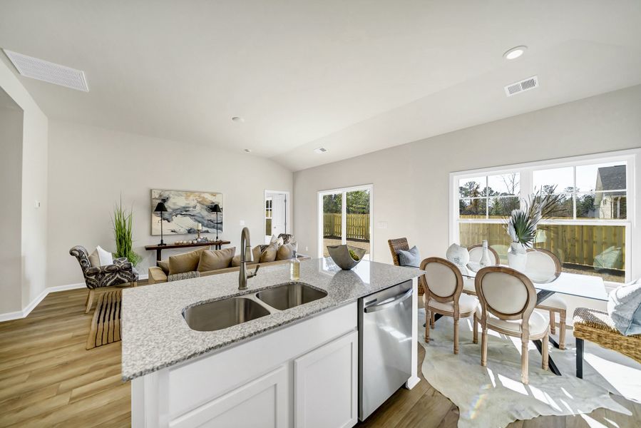 Furnished interior in a model home at Portrait Hills in Aiken (Image 66).
