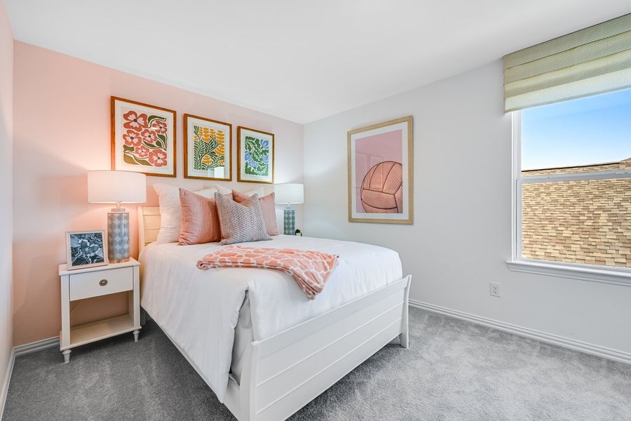 Furnished interior in a model home at Madero 50s in Fort Worth (Image 126).
