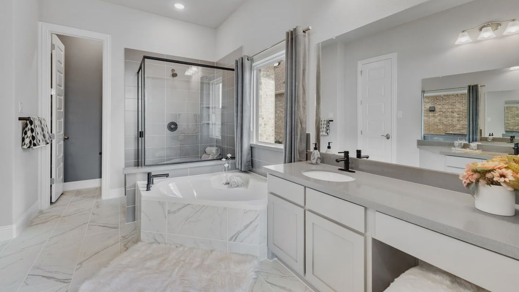 Furnished interior in a model home at Anna Ranch in Anna (Image 26). Furnished interior in a model home at Anna Ranch in Anna (Image 26).