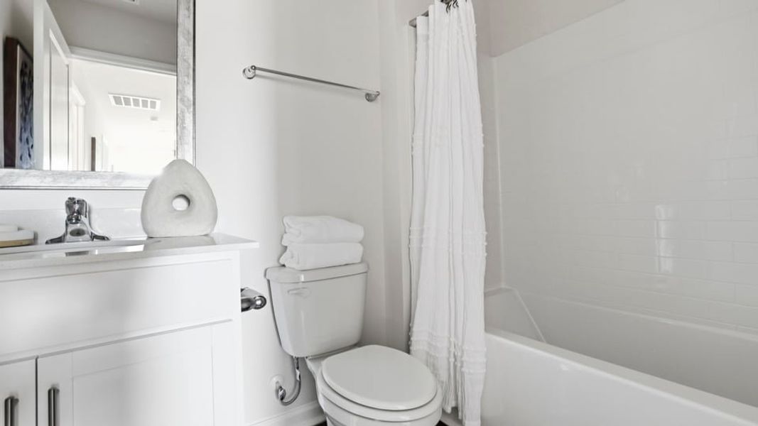 Furnished interior in a model home at Trailside Run in Spartanburg (Image 20).