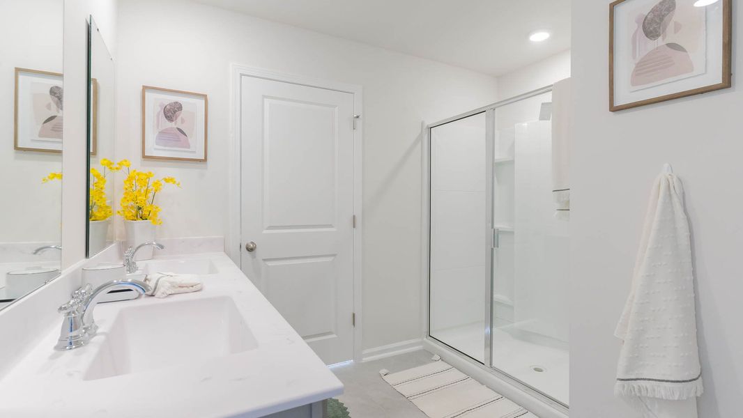 Furnished interior in a model home at The Reserve at Wild Horse in Conway (Image 19).