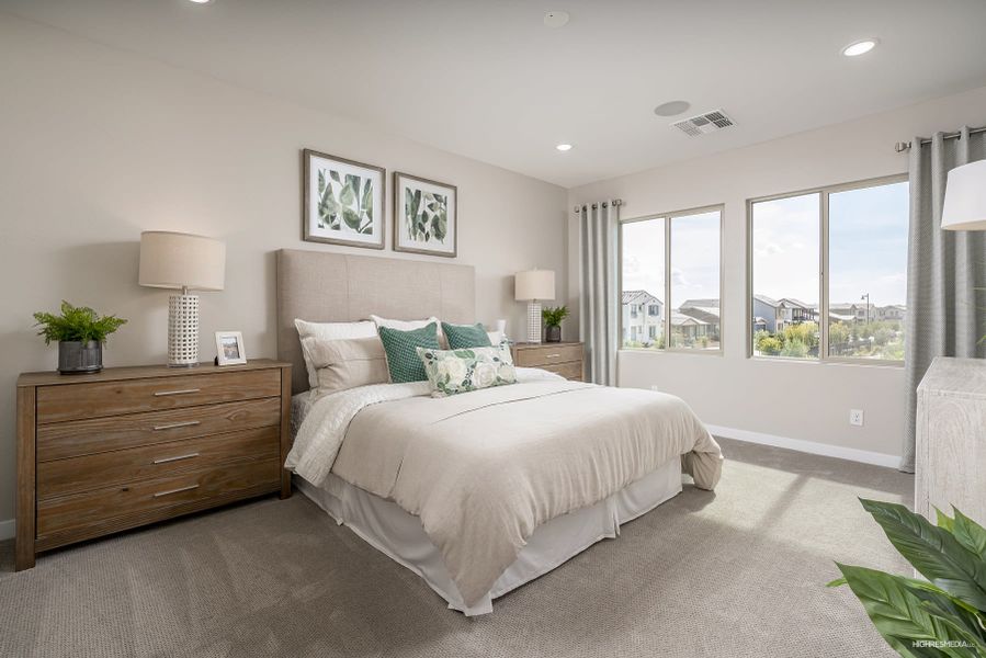 Primary Bedroom | Enamour | Centerra | New homes in Goodyear, AZ | Landsea Homes