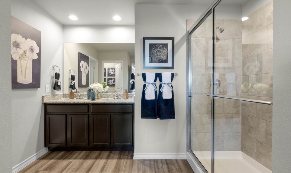 Furnished interior in a model home at Somerset at Sinton in Sinton (Image 30).