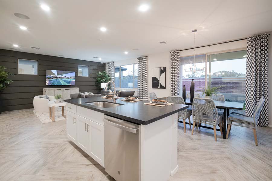 Furnished interior in a model home at Beacon Hill at Marley Park in Surprise (Image 41).