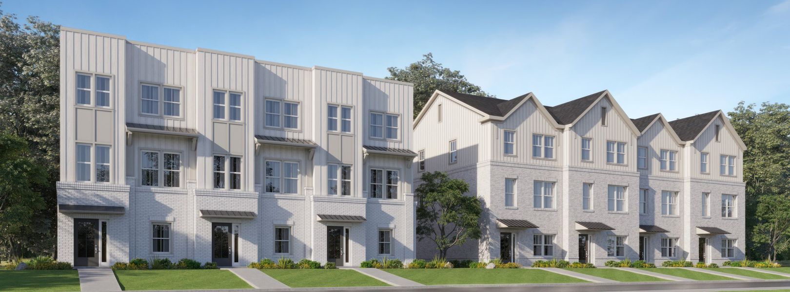 The Encore Townhomes Streetscape 070225