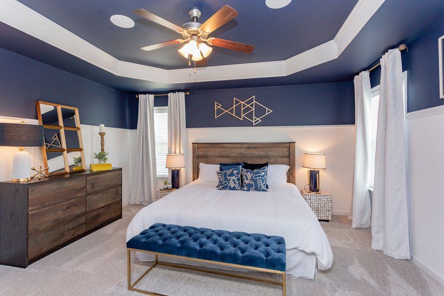 Furnished interior in a model home at Myers Point in Morrisville (Image 27). Furnished interior in a model home at Myers Point in Morrisville (Image 27).