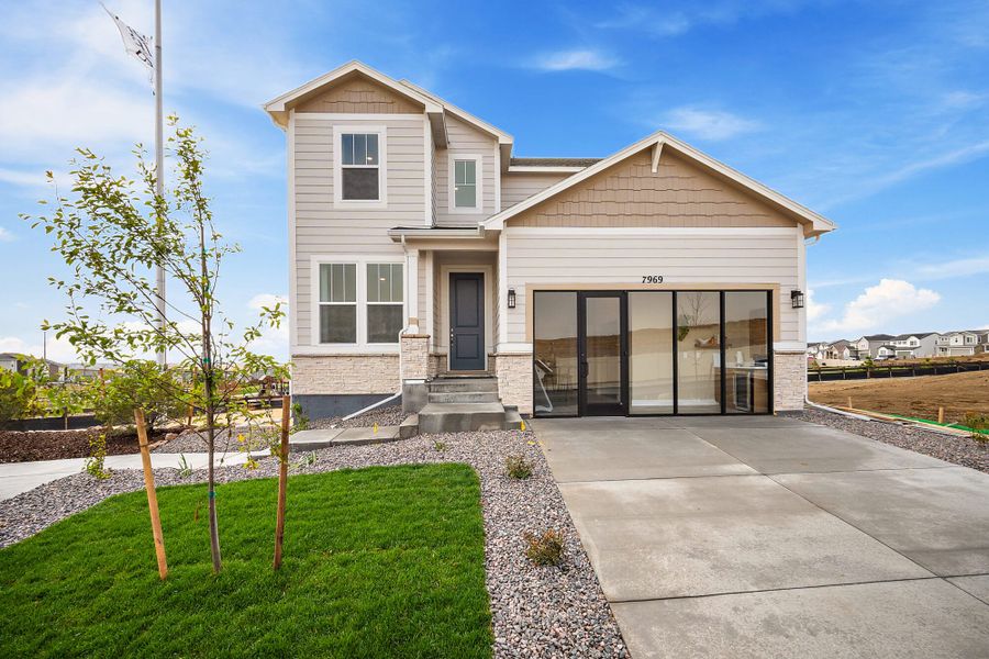 Front exterior of a home in the Trails at Aspen Ridge-3 community, located in Colorado Springs, CO (Image 1). Front exterior of a home in the Trails at Aspen Ridge-3 community, located in Colorado Springs, CO (Image 1).