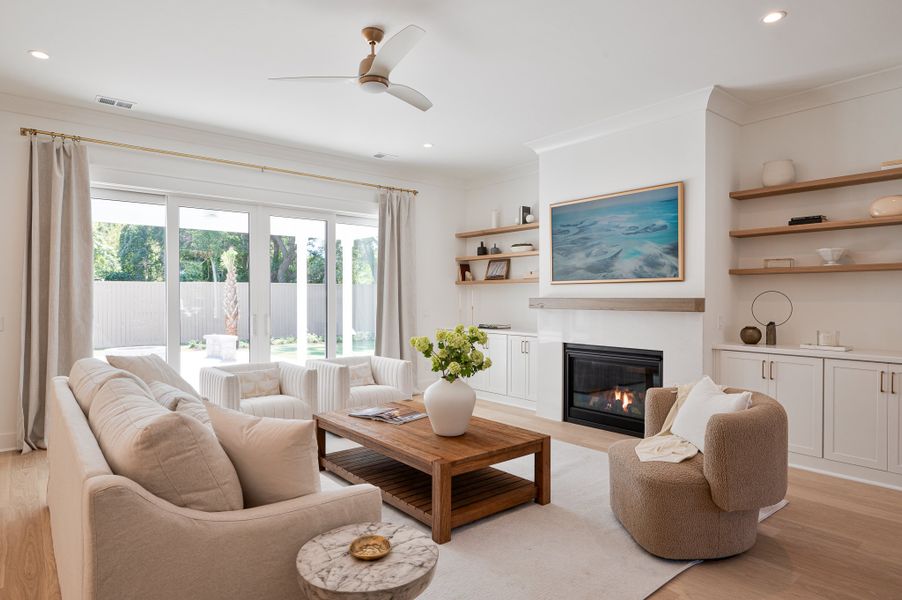 Furnished interior in a model home at South Island Plantation in Georgetown (Image 5).