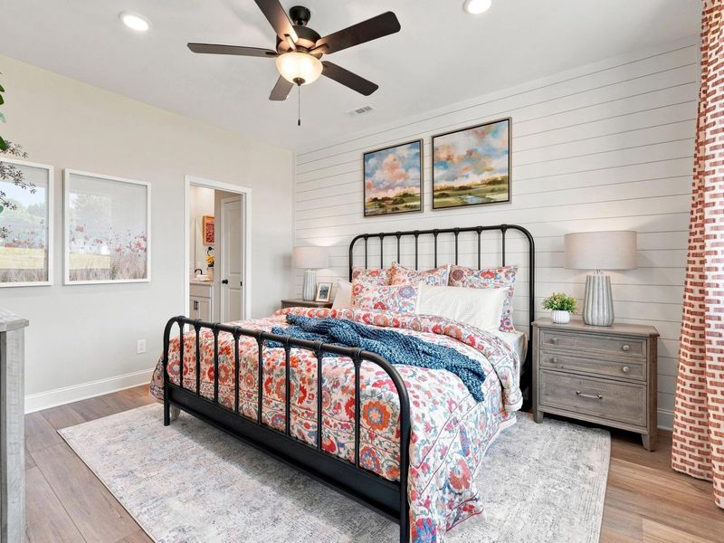 Furnished interior in a model home at Bailey Park in Fayetteville (Image 21).