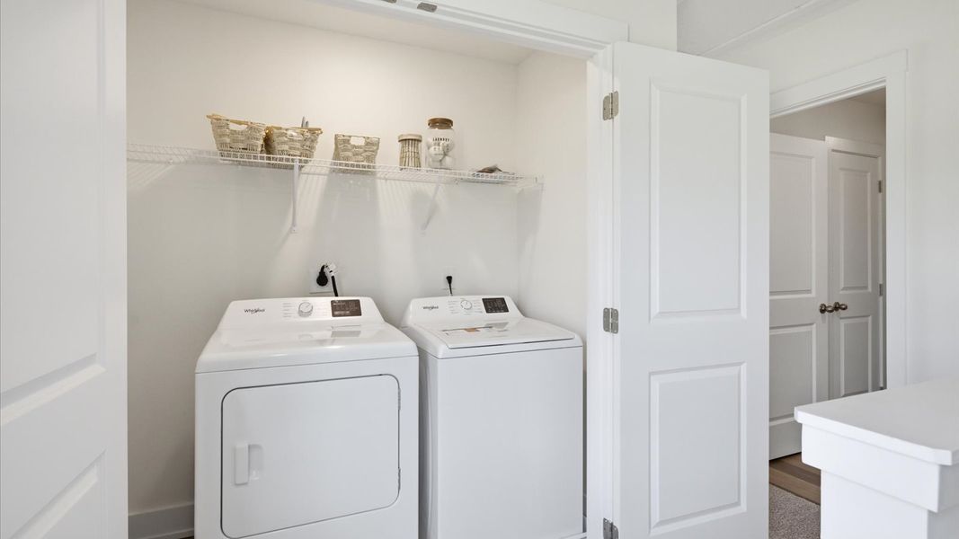 Furnished interior in a model home at Macon Townhomes in Seymour (Image 24).