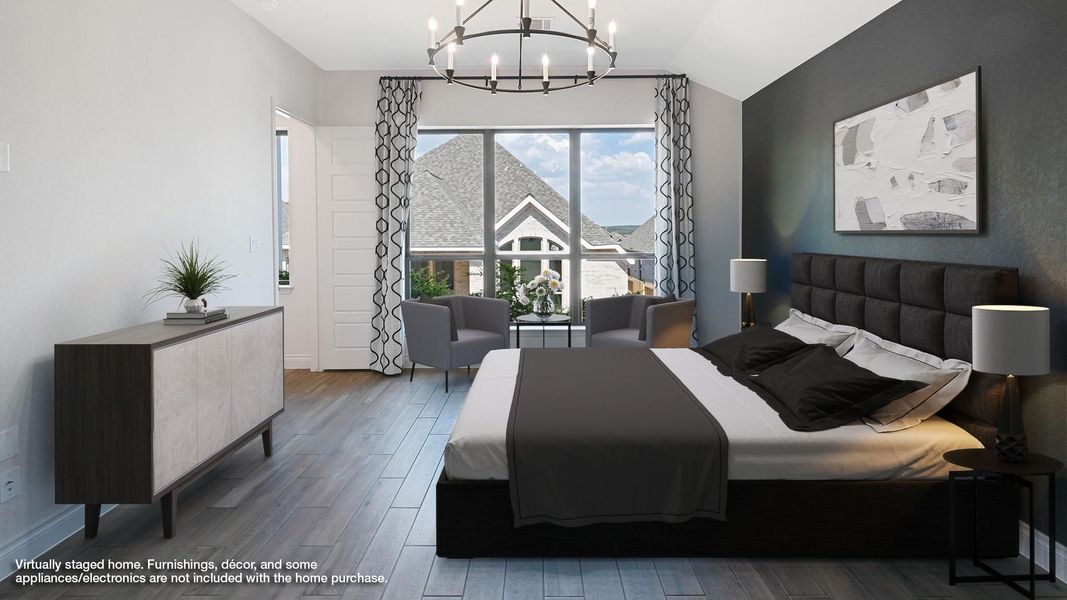 Furnished interior in a model home at Veramendi 50' in New Braunfels (Image 9).