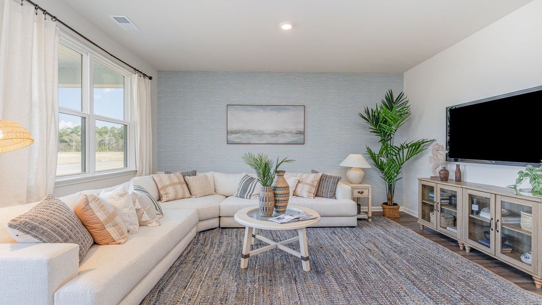 Furnished interior in a model home at Brunswick Plantation in Ash (Image 8). Furnished interior in a model home at Brunswick Plantation in Ash (Image 8).