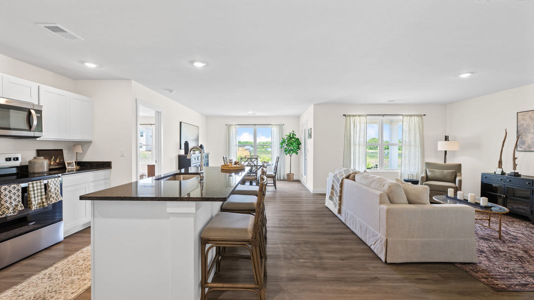 Furnished interior in a model home at Bayview at Harbor Crest in Ooltewah (Image 14).