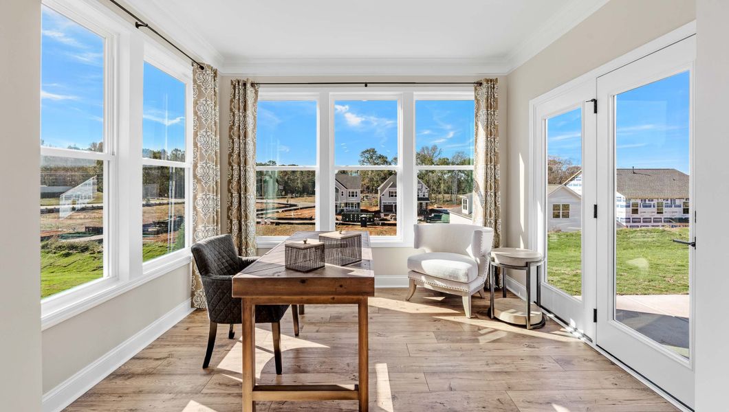Furnished interior in a model home at Adams Glen in Greenville (Image 14).