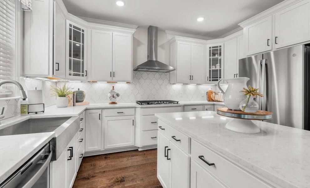 Furnished interior in a model home at Black Forest Pointe in Benson (Image 11).