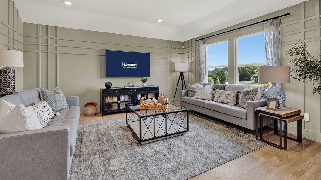 Furnished interior in a model home at Arroyo Ranch in Seguin (Image 5).